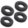 4Pcs 20mm Width Shoe Sole Pattern Tyre for Tamiya Tractor