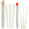 TOVINANNA Natural Soapstone Pencil 5.6" Flat Soapstone Marker Refillable Welding