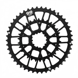 EVOSID Double Speed Road Bike Direct Mount Chainring 48-32T/46-30T, Bike Double Chainring Narrow Wide Chainwheel High Strength 7075 Aluminum Alloy CNC Integrated Molding for 8-12 Speed (46-30T)