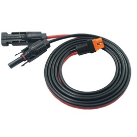 YIMIKEDAYA Solar Plug to XT60i Solar Cable 12AWG XT60I-F Solar Charging Cable for Ecoflow Powerstation Solar Generator (12AWG 1.5M)