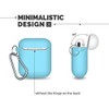 EarInTheAir AirPods Case Cover w/Keychain (Teal) + 3 Extra Lids