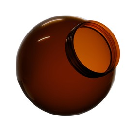 KastLite 6" Bronze Acrylic Lamp Post Globe | Smooth Textured with 3.14" Screw Neck | Manufactured in the USA | Plastic Light Cover - Not Glass