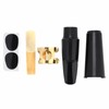 Alto Sax Saxophone ABS Mouthpiece with Cap Metal Buckle Reed