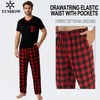 YUSHOW Mens Pyjamas Sets Short Sleeve Pjs Set Soft Loungwear