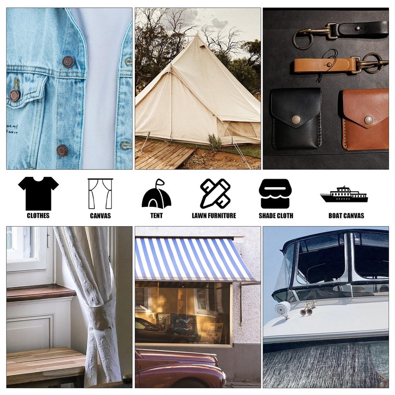 Snap Fastener Tool Kit, 20 Sets 15mm Snaps for Boat