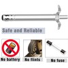 Pack of 2 Easy Grip Waterproof Stainless Steel Gas Lighter