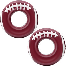 ShinyRelief 2 Pcs Football Inflatable Pool Floats Adult Size Inflatable Floats Swimming Pool Ring Beach Sports Party Lake Use