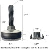 Unbranded 3/8" Threaded Leveling Feet Adjustable Table/furnitur