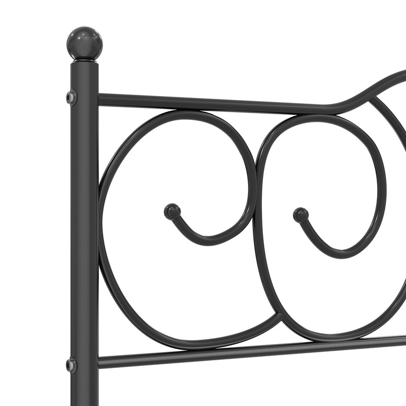 VECELO Metal Full Size Headboard, Heavy Duty Curved Headboard Only