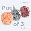 MainBasics Bath Shower Loofah Sponge Pouf Body Scrubber Exfoliator Body