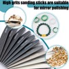 Honoson 20 Pcs Sanding Sticks for Plastic Models Polishing Sticks