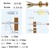 zalati Hammer Drive Anchor 60pcs Drywall Self-Drilling Anchor Screws Anchor