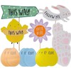 Easter Egg Hunt Kit 5 Signs, 20 Bunny Feet &