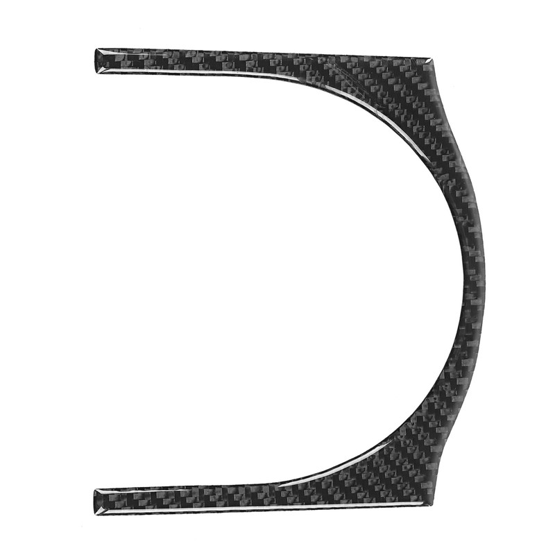 Central Armrest Cup Holder Trim Strip Carbon Fiber Interior Decoration