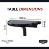 Hathaway Premier Wall-Mounted Pub Table, Black