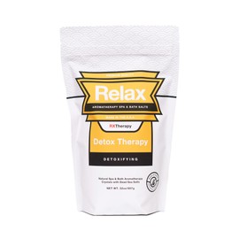 Epsom Salt Detox Bath Soak, Dead Sea Salt for Soaking, Hot Tub Spa Aromatherapy, Bath Crystals with Vitamins & Minerals, Detox Therapy by Relax