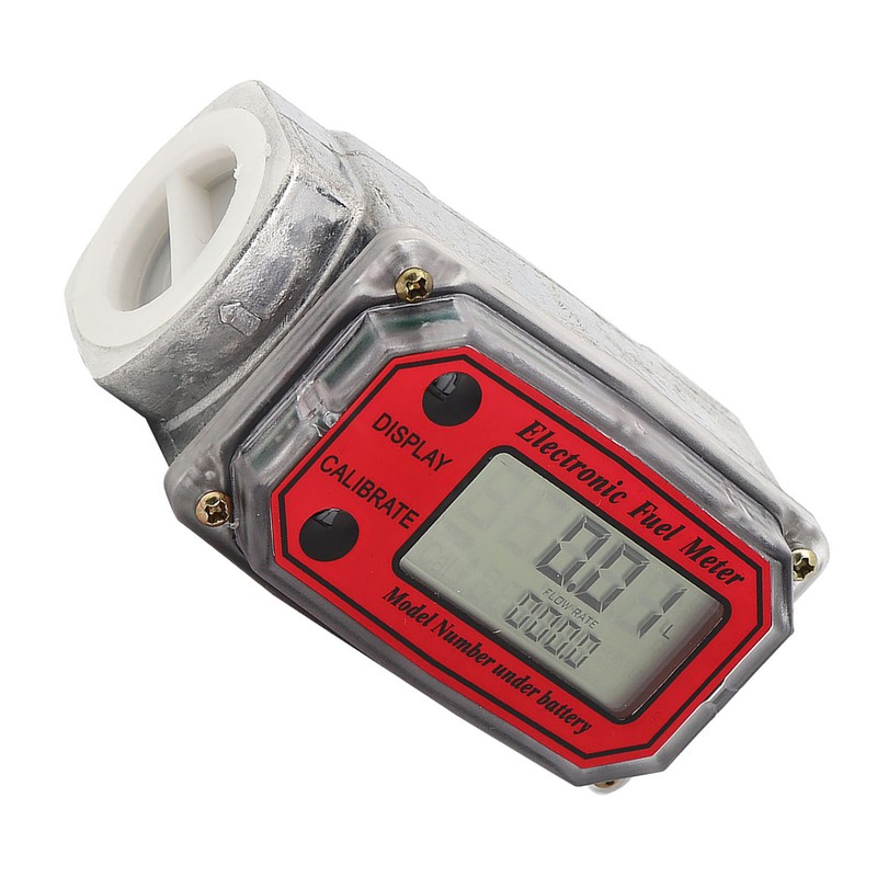 Mini Digital Turbine Flowmeter Diesel Fuel Flow Meter 10‑200L 1"