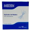 Aplicador De Madera Con Algodon Ambiderm 10 Bolsas