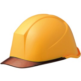 Midori Anzen Helmet, Small Size, For Work PC, Clear Visor, LSC11PCL with KP (α Liner), Yellow/Brown