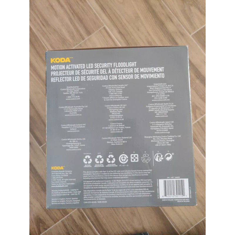Koda Motion Activated LED Security Floodlight 3000 Lumen LED Light