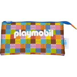DOHE - Playmobil Unite As One School Suitcase - Multipurpose Storage Case with Zip - Durable Polyester, multicoloured, Triple (3 compartments)