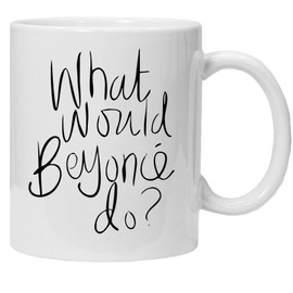 „What Would Beyonce do?“ – Neuheit 313 ml Premium Qualität Geschenk Trinkbecher & Geschenkbox Set Tee Kaffee für Büro Arbeit Zuhause