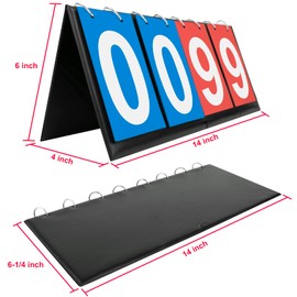 GOGO 4-Digital Portable Tabletop Scoreboard/Score Flipper 0-99