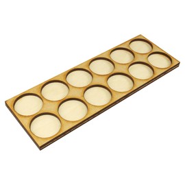 LITKO 6x2 Formation Movement Tray for 25mm Circle Bases | Compatible with Lion Rampant | Cavalry | Infantry | 171x59mm