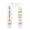 NIYNRDE Kindergarten Graduation Stole, White Stoles for Graduation 2025, Graduation