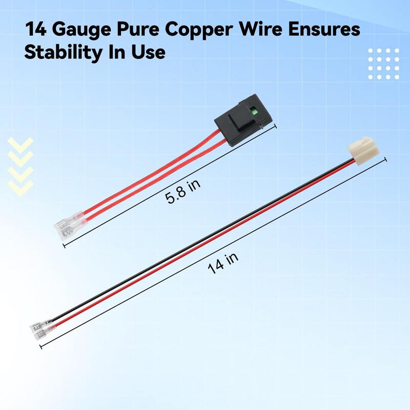 Scooter Battery Harness for Razor MX350 MX400 PR200 Ground Force