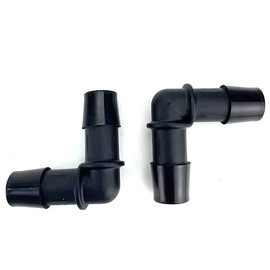 KDP Automotive Elbow Heater Hose Connector (L-5/8"-5/8"(Elbow: 16X16MM), pack of 2