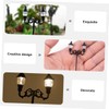Operitacx Miniature Park Lamp 2pcs Decorative Mini Street Light Models