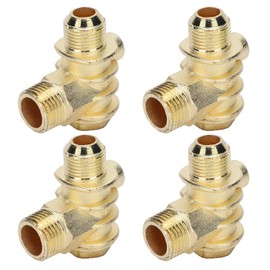 ANKROYU 4PCS Air Compressor Check Valve, Male Female Threaded Tube Connector, Zinc Alloy Check Valve for Central Pneumatic Air Compressor Accessory