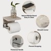 Koville Italian Marble Top Toilet Paper Holder, SUS304 Stainless Steel