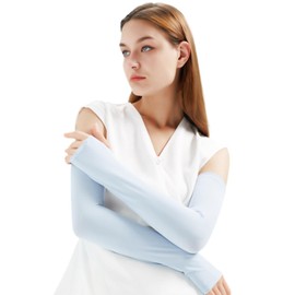 fogman Arm Cover, Sun Protection, UV Protection, UPF 50+, Breathable, Lightweight, Smooth, Stretchy, blue (light)