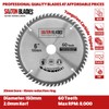 2x Saxton TCT Circular Saw Blades 150mm x 20mm bore