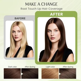 Dark Brown Hair Dye Shampoo 5 in 1,Instant Hair Color for Gray Hair Coverage,Natural Light Brown Shampoo Hair Dye for Women & Men,100% Gray Reducing,Easy To Use,Lasts 3-4 Weeks,All Hair Types 500ml