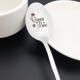 Bee Gifts for Women Girls Queen Bee Spoon Gifts for Bee Lover Friend Sister Mom Daughter Aunt Niece Grandma Mothers Day Gift Christmas Birthday Gifts for Her