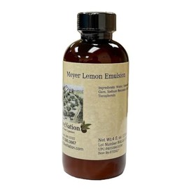 OliveNation Meyer Lemon Emulsion - Meyer Lemon Flavored Baking Emulsion for Concentrated Citrus Flavor & Aroma In Cakes, Cookies, Baked Goods, Frosting, Beverages, Fillings, Ice Cream (16.00oz)
