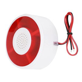LED Strobe Light DC 12V Warning Security Alarm Lamp with Acoustooptic Alarm System Warning Light Flashing Alarm