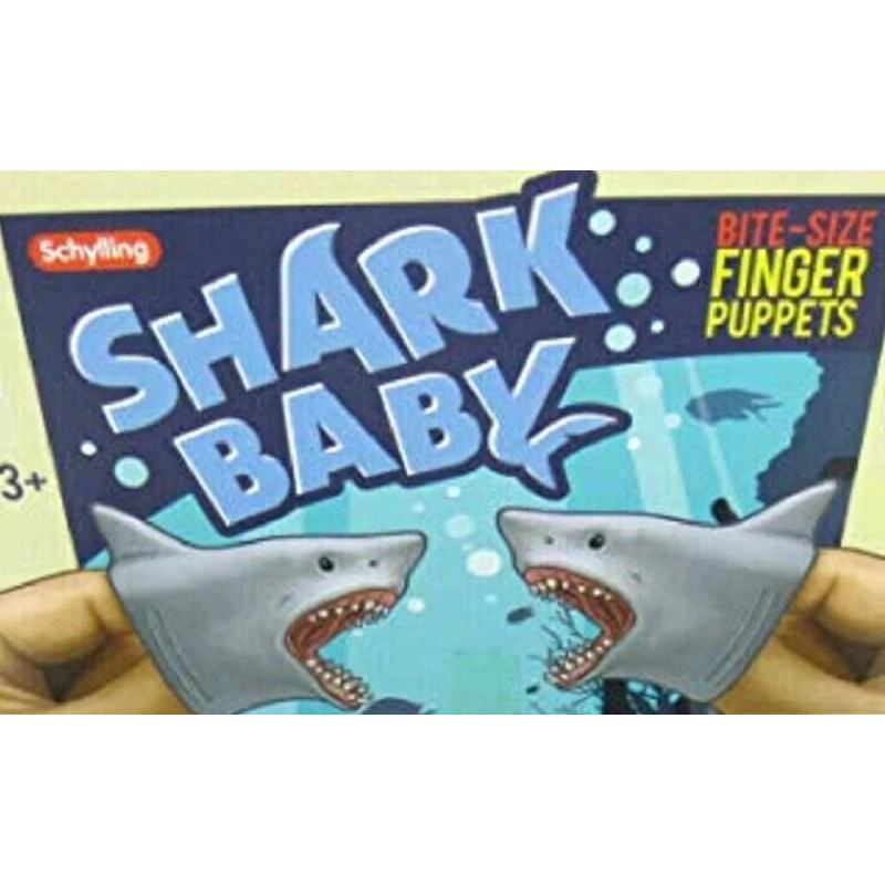 Schylling Small Shark Finger Puppet Assorted Designs and Colors Cute