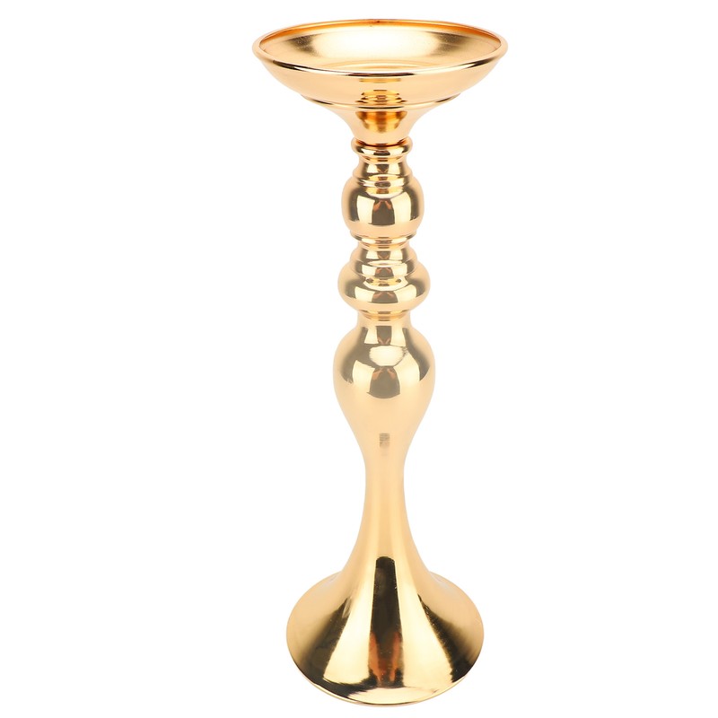 2 Pcs Wedding Flower Stand Exquisite Metal Candle Holder Wedding