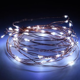 KARSUM Fairy Lights Battery Operated 16FT/5M Indoor String Lights 8 Memory Modes and 6-18 Hours Timer for Bedroom, Christmas, Party, Wedding,Birthday Party Outdoor Indoor Decoration (White)