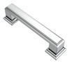 Alzassbg 10 Pack Polished Chrome Cabinet Pulls, 3 Inch(76mm) Hole