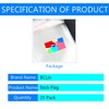 25 Pack Red Stick Flags,Hand Held Small Mini DIY Solid