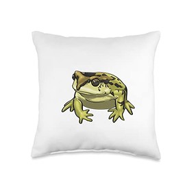 Happy Frog Hat America Frog Sunset Funny Women Frog Love Throw Pillow