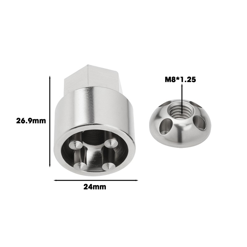 Be In Your Mind 1 Set Security Nuts Anti-Theft M8