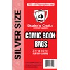 Gemini Premium Comic Book Bags (Current/Silver) | 100ct Silver Size