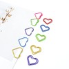 FSSTUD 50 Pcs Heart Shaped Paper Clips Small Office Paperclips