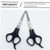 BIUDECO 2pcs Professional Sturdy Hair Shears Stainless Steel Flat Scissors